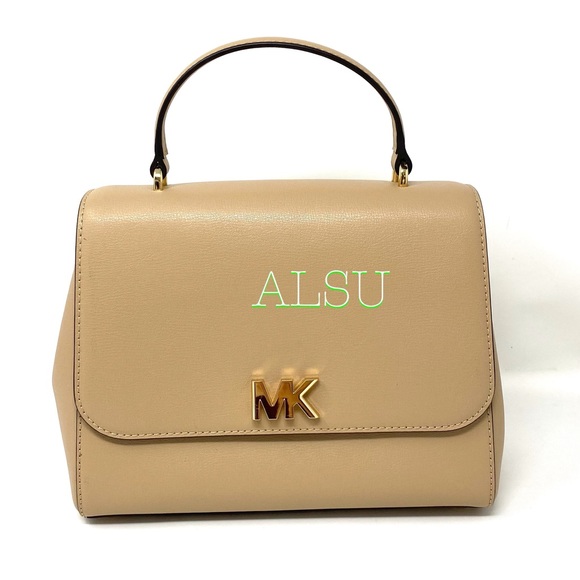 Michael Kors Mott MD TH Satchel Leather Bisque - Picture 12 of 14